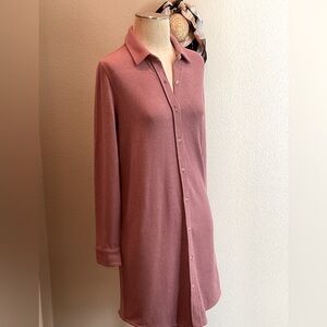 NWOT Women’s Faherty Pink and Orange Viscose Cardigan Sweater long Dress .Small